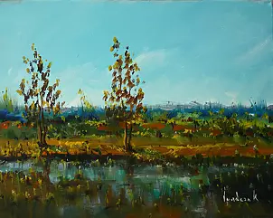 Tadeusz Iwańczuk - autumn landscape