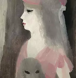 Marie Laurencin - Jeune femme au chien