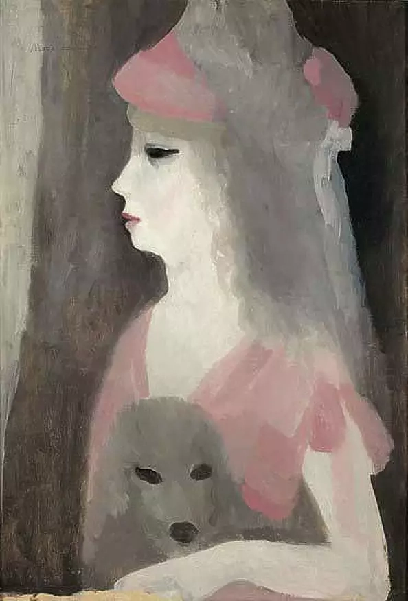 Marie Laurencin - Jeune femme au chien