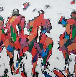 Bogusław Lustyk - Riders in red