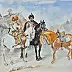 Rudolf Zmełty - Riders / watercolor by J.Kossaka /