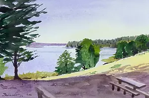 Zdzisław Rutkowski - Jezioro Białe  Augustowskie