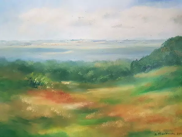 Bożena Mozolewska - Lake Dąbie from Nehringa Street