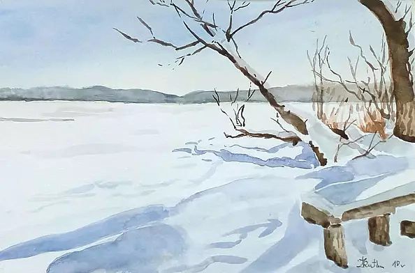 Zdzisław Rutkowski - Jezioro Sajno - Augustów "Krowi Róg"