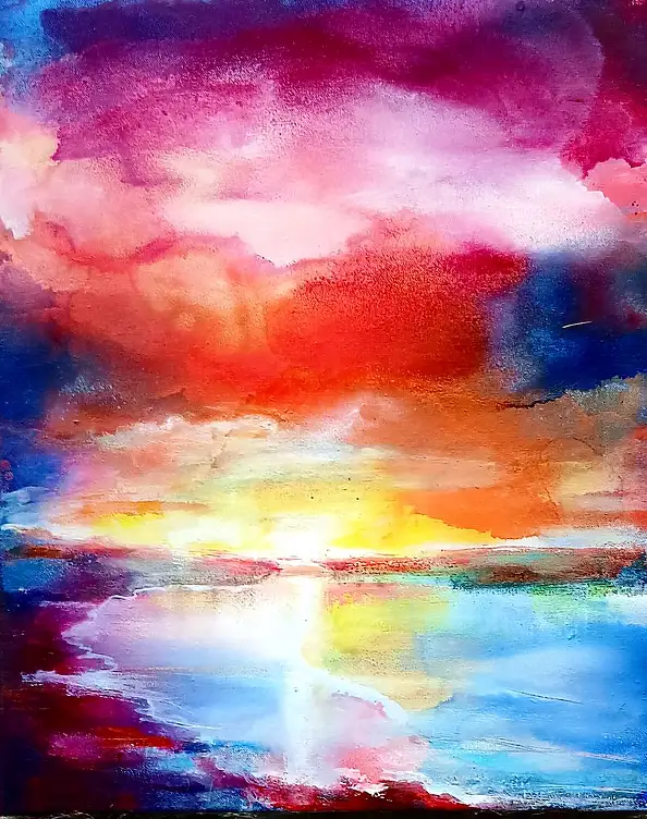 Włodzimierz Draczyński, Lac, Peinture à l'huile - toile, 40 x 50