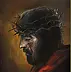 Damian Gierlach - Jezus Chrystus Portret olejny 30x40cm GIERLACH