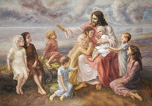 Snieżana Viteckaja - Jesus blesses the children