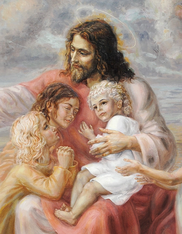 Snieżana Viteckaja - Jesus blesses the children