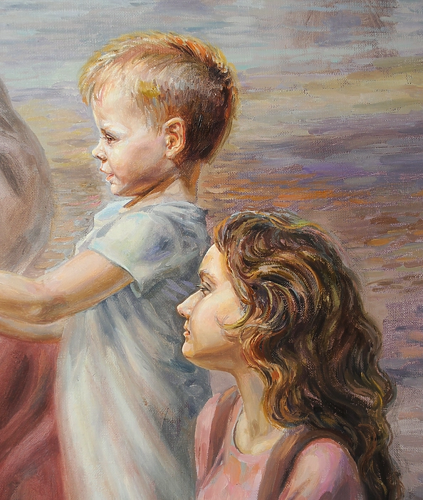 Snieżana Viteckaja - Jesus blesses the children