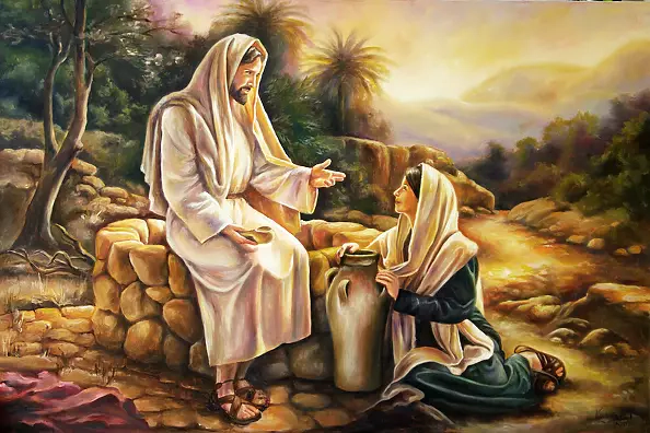 Natasza Sobczak - Jezus i Samarytanka przy studni