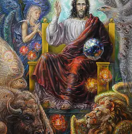 Snieżana Viteckaja, Gesù, Quadro a olio - tela, 80 x 100