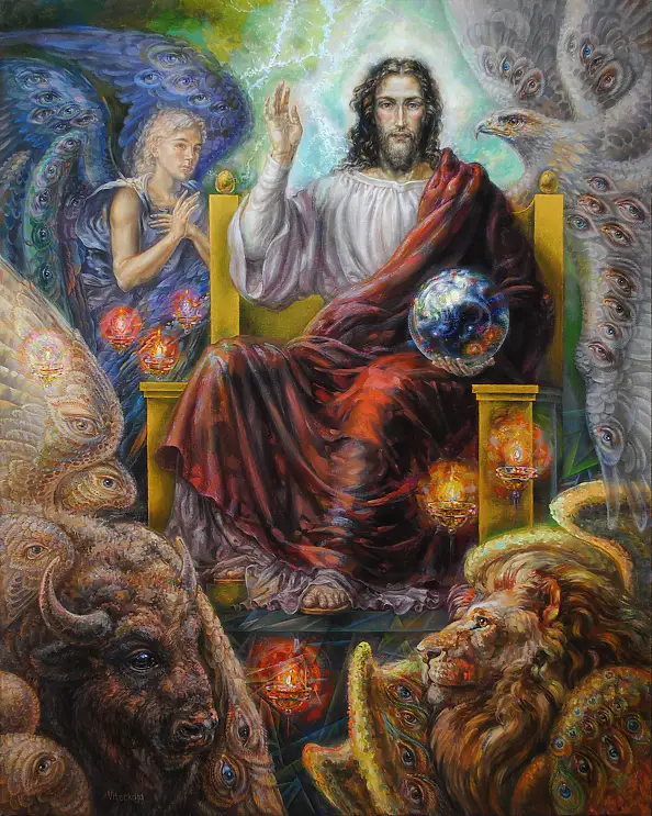 Snieżana Viteckaja, Gesù, Quadro a olio - tela, 80 x 100