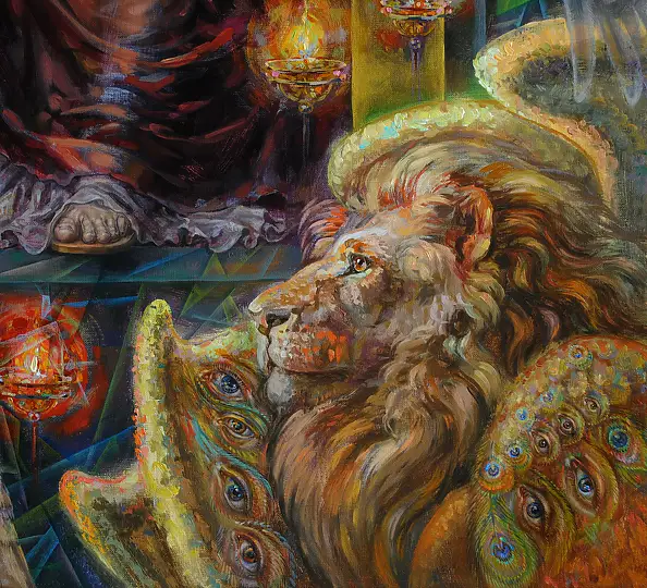 Snieżana Viteckaja, Gesù, Quadro a olio - tela, 80 x 100