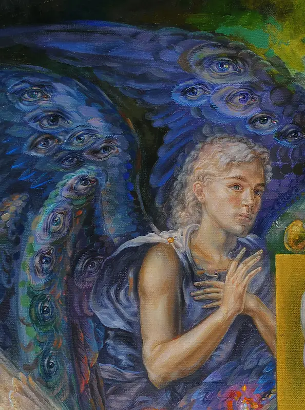 Snieżana Viteckaja, Gesù, Quadro a olio - tela, 80 x 100