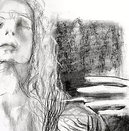 Dr Joanna Żochowska - Jonathan drawing on paper / canson