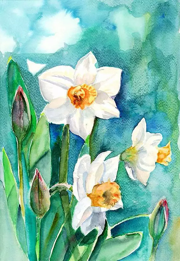 Zdzisław Rutkowski - Żonkile i tulipany