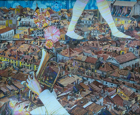 Piotr Bielecki - Jovanka on a rope above Dubrovnik