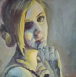 Joanna Lech, Julia, Ölbild - Leinwand, 70 x 50