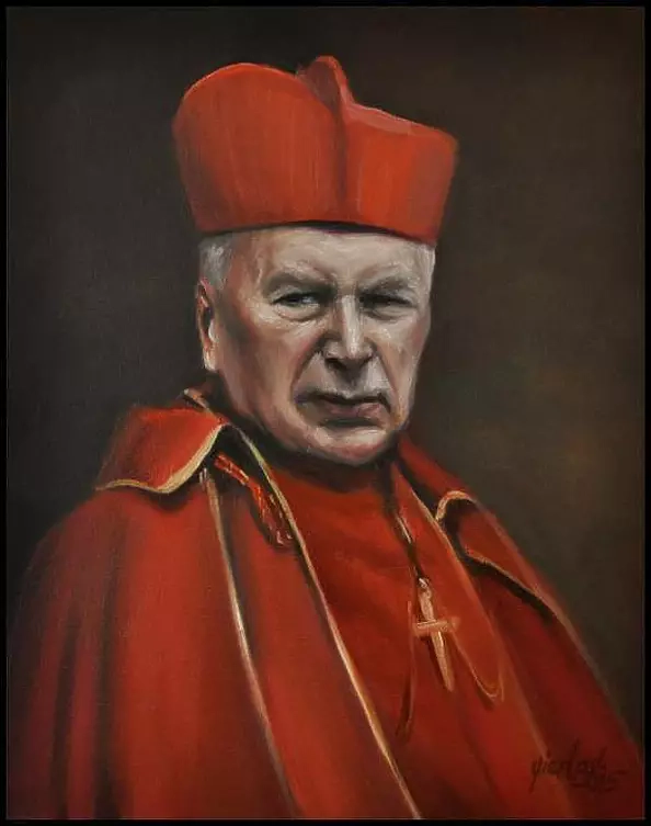 Damian Gierlach - Stefan Cardinal Wyszynski portrait oil painting GIERLACH D.