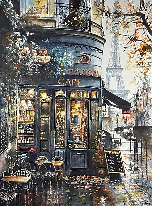   - "CAFE UNDER THE EIFFEL TOWER"