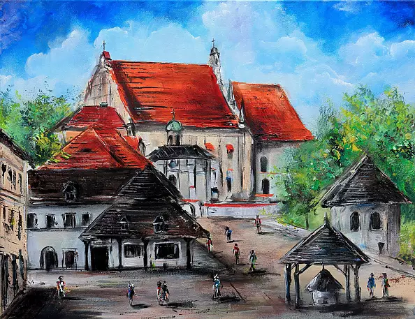 Radosław Popek - KAZIMIERZ - painting 50x40 cm
