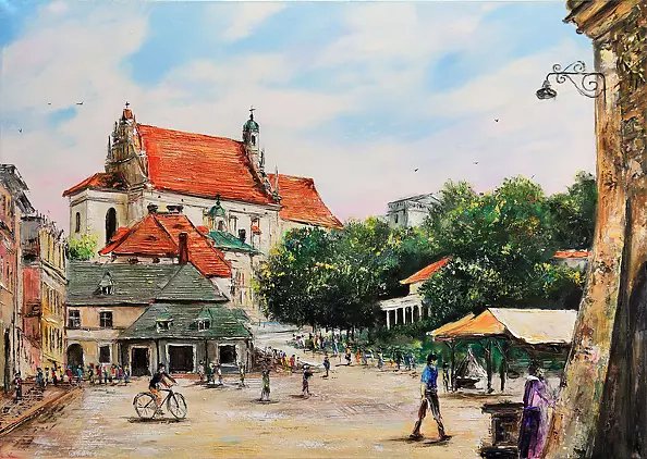 Radosław Popek - KAZIMIERZ obraz olejny 70x50 cm