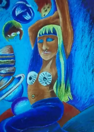 Wiesław Sawicki - WOMAN FISH IN SPACE