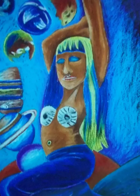 Wiesław Sawicki - KOBIETA RYBA W KOSMOSIE