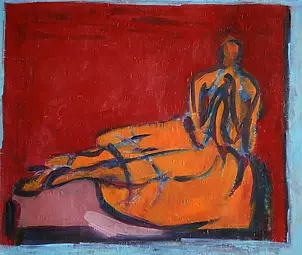 Mariola Paulina Żylińska Jestadt - KOBIETA W POMARAŃCZOWEJ SUKIENCE