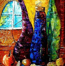 Danuta Maszota, ЦАРСТВО GOLDEN моли., Масляная картина - холст, 50 x 70