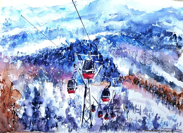 Bernadeta Nowak - KRYNICA ZDRÓJ - KOLEJKA GONDOLOWA NA JAWORZYNĘ