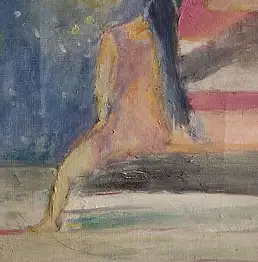 Beata Sachiko Kamoji, KSIĘŻYC, Obraz olejny - płótno, 33 x 24