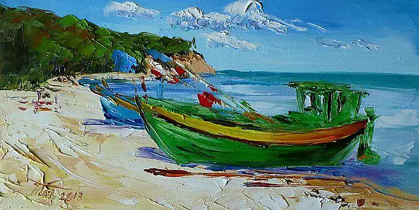 Dorota Łaz - Boats ON THE BEACH