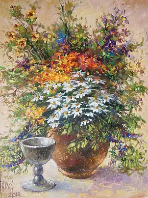 Józef Łącki - FLOWERS WITH A CUP