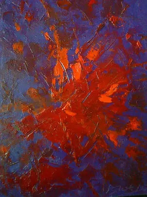 Marek Kubski - KWIATY -technika szpachlowa