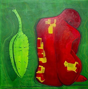 Oksana Chumakova - Garden cactus.