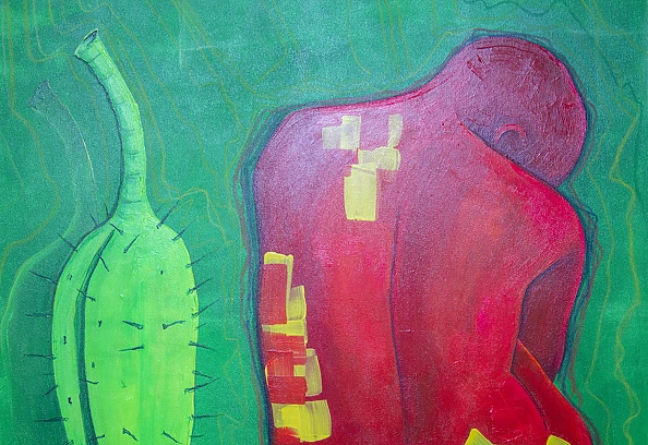 Oksana Chumakova - Garden cactus.