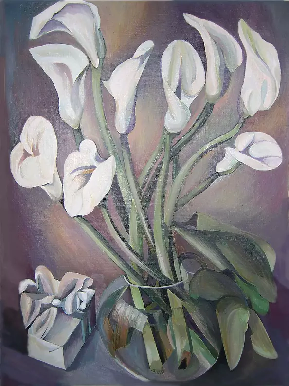 Agata Mazuś - Kalie w wazonie