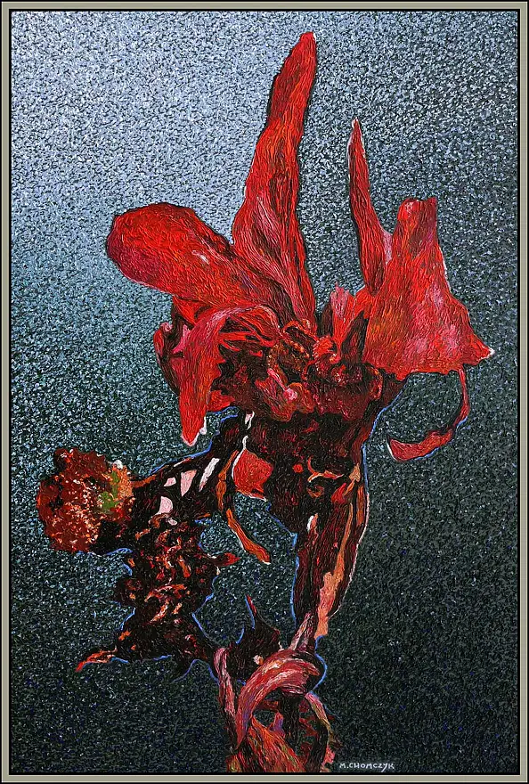 Marek Chomczyk, Canna, Acrylgemälde - Leinwand, 94 x 150