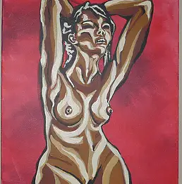 Ewa Rostecka Rzońca, Canon красоты 1, Акрилова картина - холст, 40 x 50