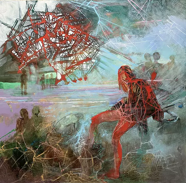 Anna Lupa Suchy - Kąpiąca się