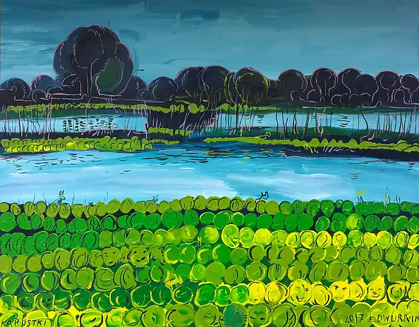 Edward Dwurnik - Cabbages 114x146 cm