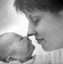 Grażyna Kulpińska - Kasia I Kuba z cyklu Mój portret