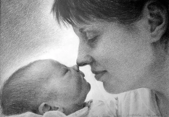 Grażyna Kulpińska - Kasia I Kuba z cyklu Mój portret