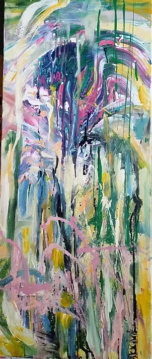 Anna Borcz - Una cascata d'acqua viola