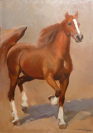 Krzysztof Tracz - Chestnut horse