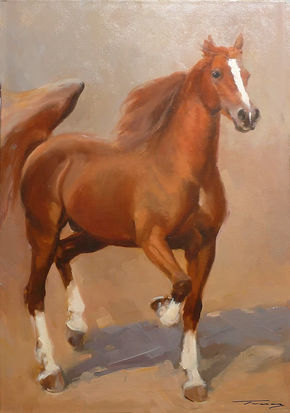 Krzysztof Tracz - Chestnut horse