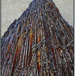 Marek Chomczyk, Cathedral, Acrylic painting - canvas, 100 x 130