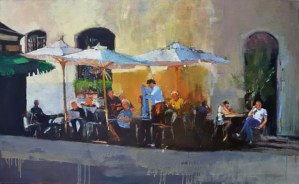 Doma Suszczyńska - A cafe in Rome