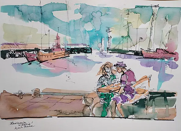 Anna Borcz - Kawiarnia w porcie